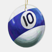 10 Ball Keramikornament (Links)
