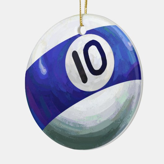 10 Ball Keramikornament (Links)