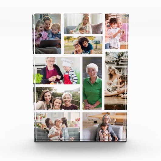 10 benutzerdefinierte FotoCollage Fotoblock (Vorderseite)