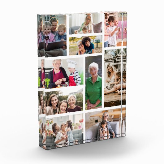 10 benutzerdefinierte FotoCollage Fotoblock (Links)