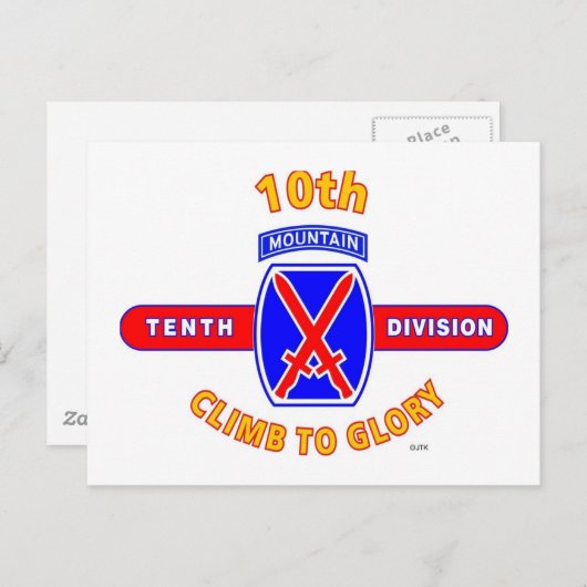 10. BERGABE "CLIMB TO GLORY" POSTKARTE (Vorne/Hinten)