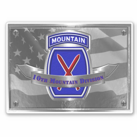 10. Bergabteilung Aufkleber (Vorderseite)