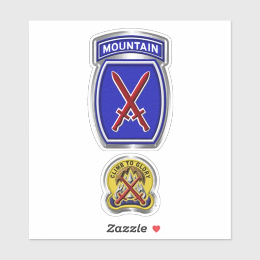 10. Bergabteilung Aufkleber (Blatt)