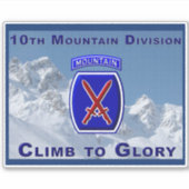 10. Bergabteilung Aufkleber (Vorderseite)