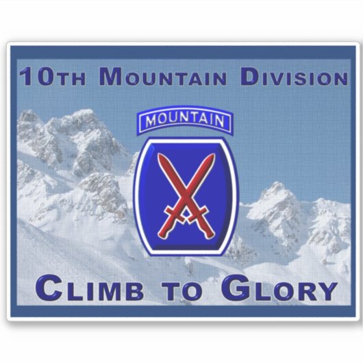 10. Bergabteilung Aufkleber (Vorderseite)