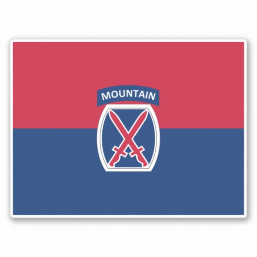 10. Bergabteilung Aufkleber (Vorderseite)