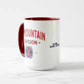 10. Bergabteilung "Bergsteiger" Custom Tasse (Vorderseite Links)