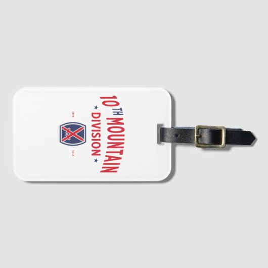 10. Bergabteilung "Bergsteiger" Gepäckanhänger (Vorderseite (Horizontal))