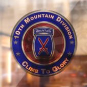 10. Bergabteilung "Climb to Glory" Fensteraufkleber (Blatt 2)