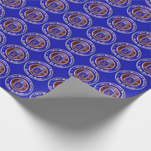 10. Bergabteilung "Climb to Glory" Geschenkpapier (Ecke)
