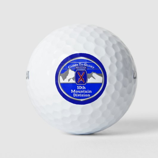 10. Bergabteilung "Climb to Glory" Golfball (Vorderseite)