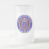10. Bergabteilung "Climb to Glory" Mattglas Bierglas (Mittel)