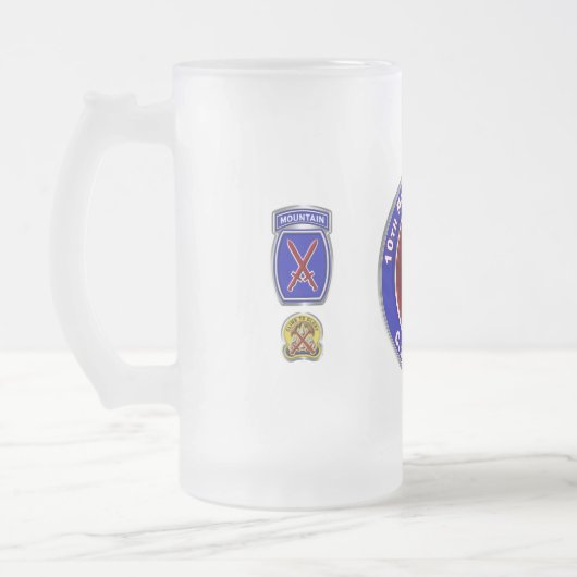 10. Bergabteilung "Climb to Glory" Mattglas Bierglas (Links)