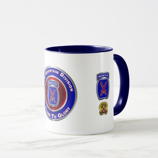 10. Bergabteilung "Climb to Glory" Tasse (VorderseiteRechts)