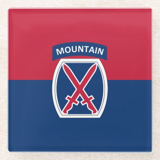 10. Bergabteilung Glasuntersetzer (Vorderseite)