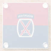 10. Bergabteilung Glasuntersetzer (Rückseite)