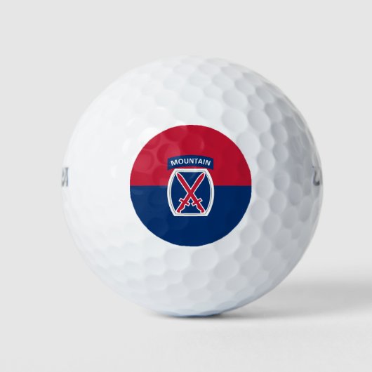 10. Bergabteilung Golfball (Vorderseite)