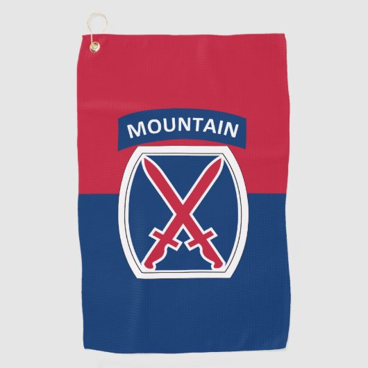 10. Bergabteilung Golfhandtuch (Vorderseite)