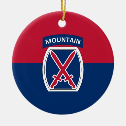 10. Bergabteilung Keramik Ornament (Vorne)