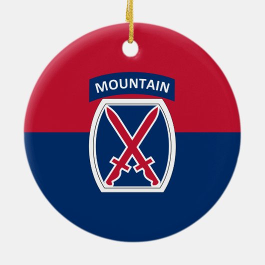 10. Bergabteilung Keramik Ornament (Hinten)