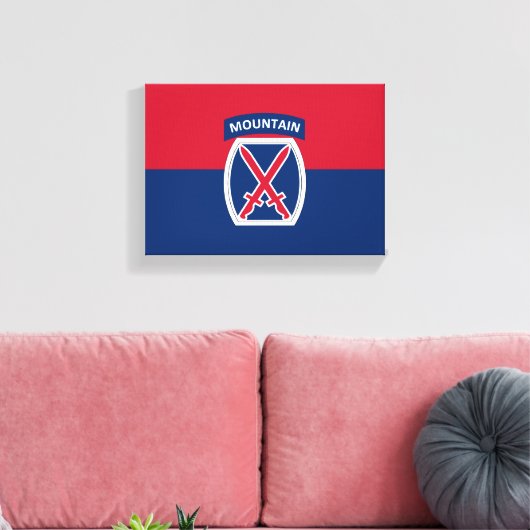 10. Bergabteilung Leinwanddruck (Insitu (Wohnzimmer))