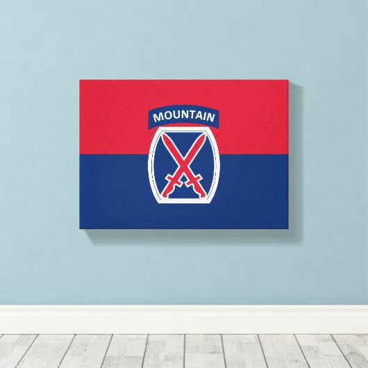 10. Bergabteilung Leinwanddruck (Insitu (Holzboden))