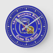 10. Bergabteilung Runde Wanduhr (Vorderseite)