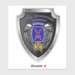 10. Bergdivision "Climb to Glory" Aufkleber