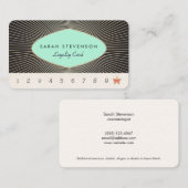 10 Besuchen Sie die Customer Loyalty Card Treuekarte (Vorne/Hinten)