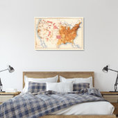 10 Bevölkerung 1870 Leinwanddruck (Insitu (Schlafzimmer))