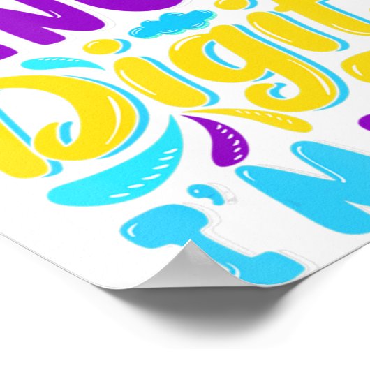 10. Birthday-Peace-Out-Single-Ziffern ich bin 10 J Poster (Ecke)