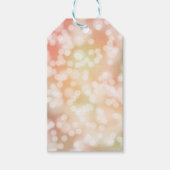 10 Bokeh-Geschenketiketten, Blütenrot, pinkfarbene Geschenkanhänger (Vorderseite)