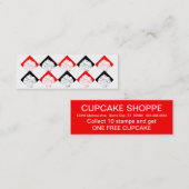 10 Briefmarke Cupcake-Karte Treuekarte (Vorne/Hinten)