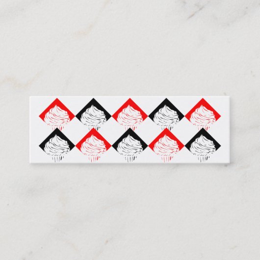 10 Briefmarke Cupcake-Karte Treuekarte (Vorderseite)