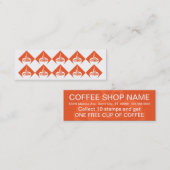 10 Briefmarke Kaffeekarte Treuekarte (Vorne/Hinten)