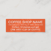 10 Briefmarke Kaffeekarte Treuekarte (Rückseite)