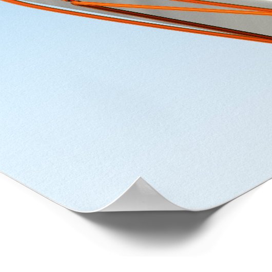 10 Button Alley Bowling Retro Neon Sign Poster (Ecke)