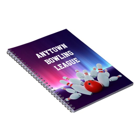 10 Button Bowling Notizblock (Rechte Seite)