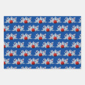 10 Button Bowling Strike Geschenkpapier Set (Vorderseite 2)