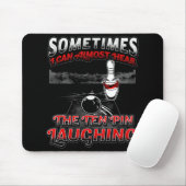 10 Button Lächeln Spaß Bowling hören Mousepad (Mit Mouse)