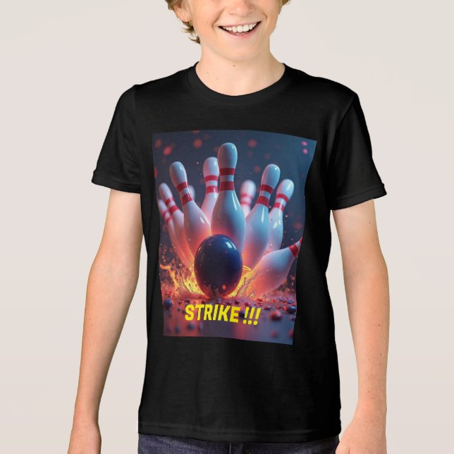 10 Button Streik Tri-Blend Shirt (Vorderseite)