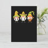 10.Cinco de Mayo Three Mexican Gnomen Gnome Save The Date (Stehend Vorderseite)