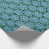 10 cm x 2,5 m grüne Medaillen Geschenkpapier (Ecke)