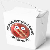 10 Custom Cricket Theme Party BLAUE EYES Happy Fac Geschenkschachtel (Rückseite)