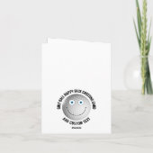 10 Custom Golf Ball BLAUE EYES Happy Face Gruß Karte (Rückseite)