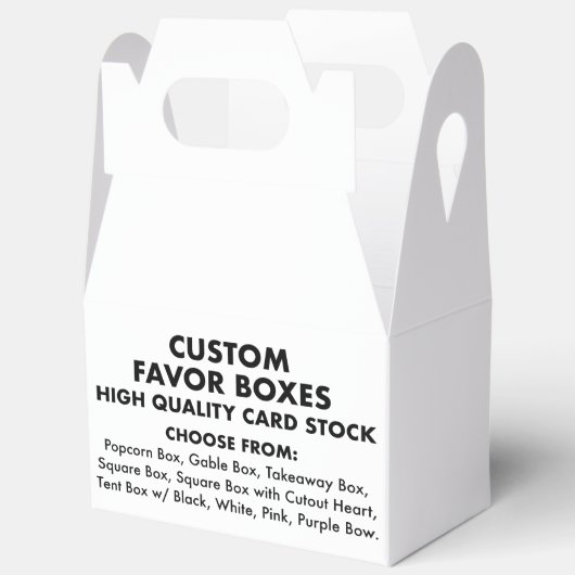 10 Custom Personalisiert Medium Gable Fevor Box Geschenkschachtel (Offen)