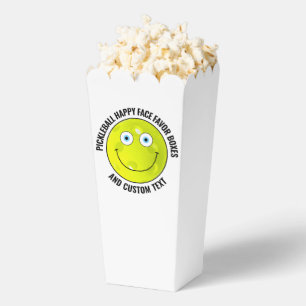 10 Custom Pickleball BLUE EYES Happy Face Popcorn Geschenkschachtel