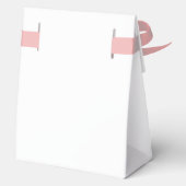 10 Custom Zelt Gefälligkeitsboxen mit rosa Band Geschenkschachtel (Rückseite)