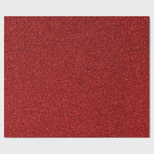 10 Dark Red Glitzer Print Geschenkpapier (Flach)
