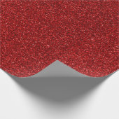 10 Dark Red Glitzer Print Geschenkpapier (Ecke)